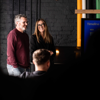 Andy and Liv presenting